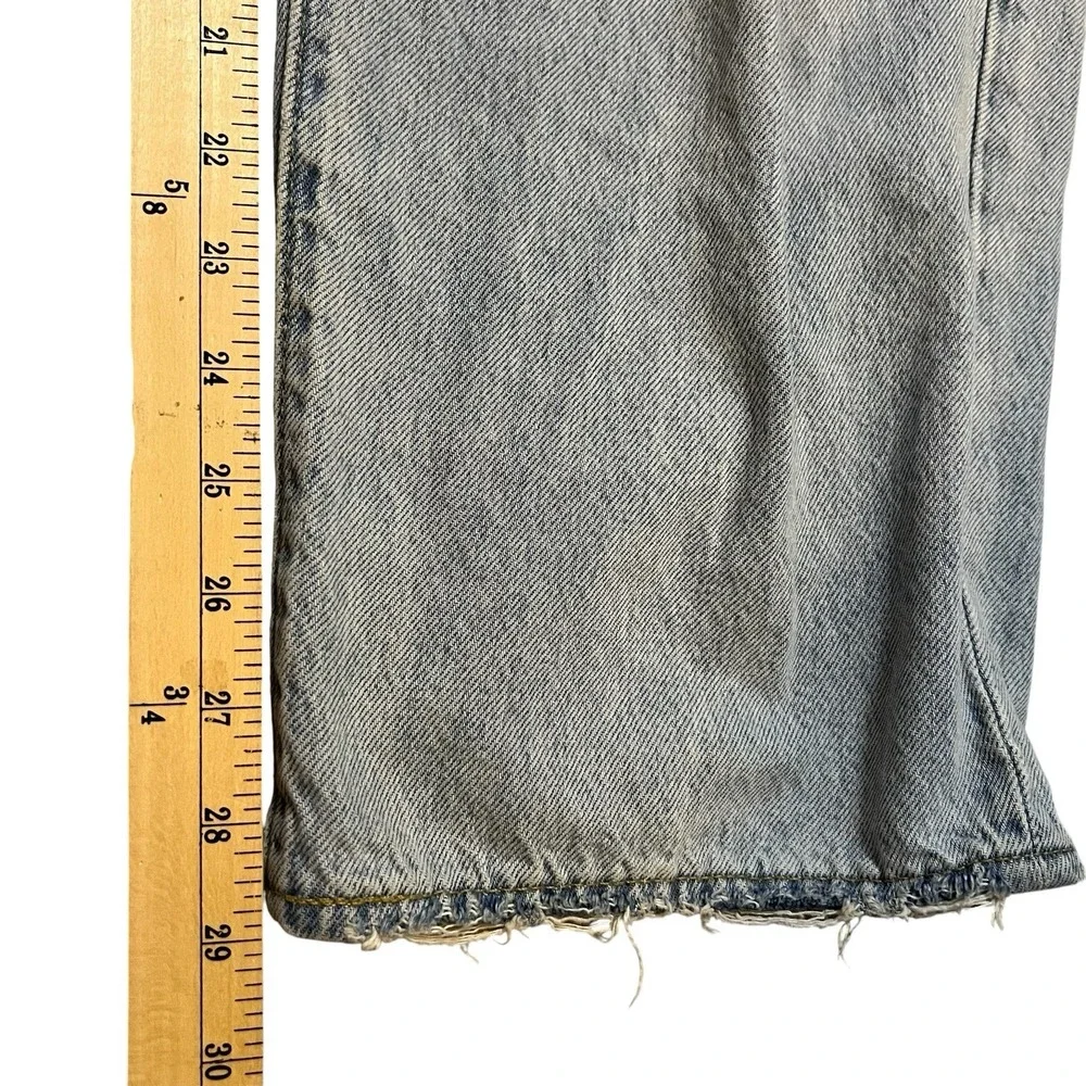 Levi's Premium 578 Baggy Jeans Mens W31 Light Wash Distressed A4750-0022 31x29